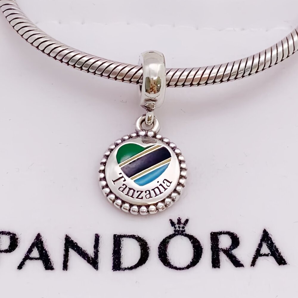 Pandora Tanzania Flag Exclusive Charm Pendant